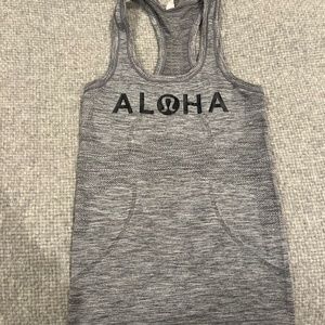 Lululemon Aloha Racerback Gray Tanktop